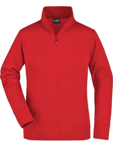 James+Nicholson JN52 Damen-Kapuzenpullover mit Reißverschluss – Rot XL