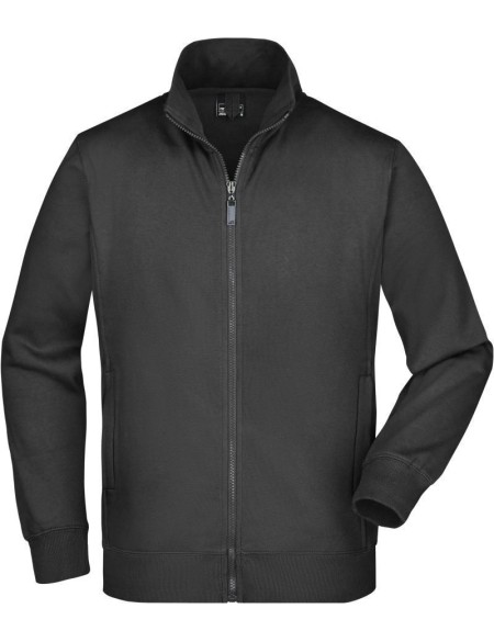 James+Nicholson JN46 Herren-Kapuzenpullover mit Reißverschluss – Schwarz XL