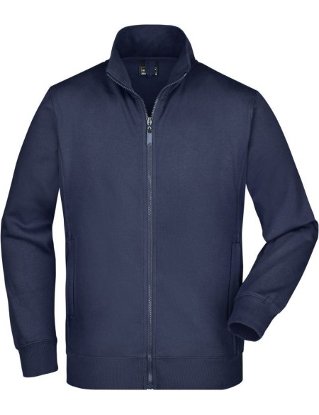 James+Nicholson JN46 Herren-Kapuzenpullover mit Reißverschluss – Marineblau M