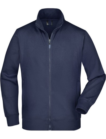 James+Nicholson JN46 Herren-Kapuzenpullover mit Reißverschluss, Marineblau, XXL