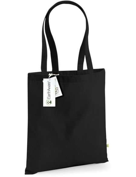 EarthAware Bio-Baumwolltasche – Schwarz