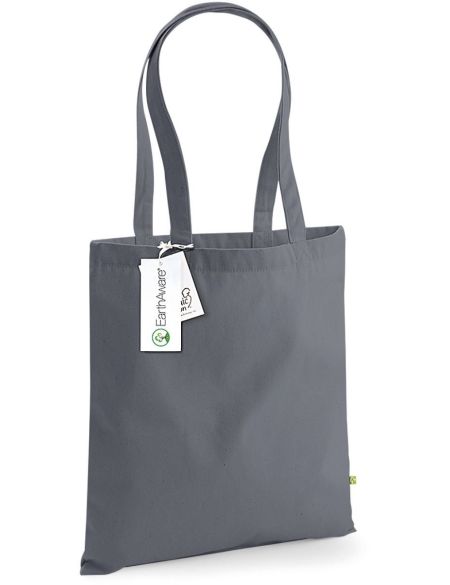 EarthAware Bio-Baumwolltasche – Graphitgrau