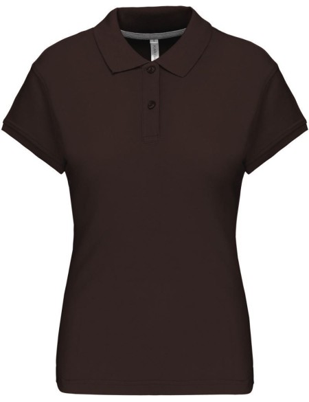 Damen-Poloshirt Kariban K242 - Schokolade M