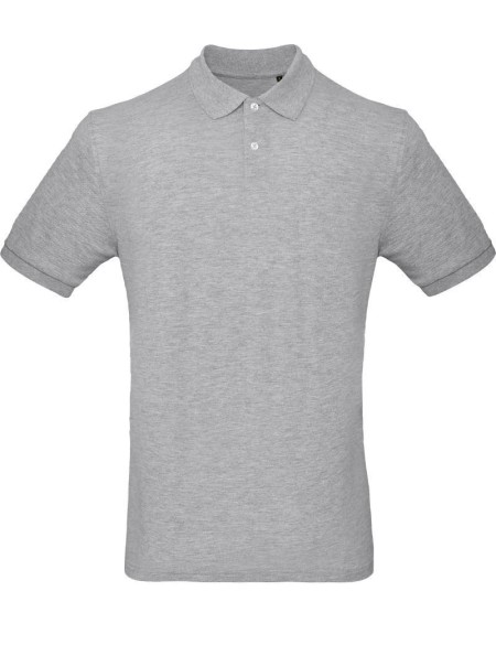 Herren-Poloshirt B+C Inspire Polo – Heather Grey 3XL