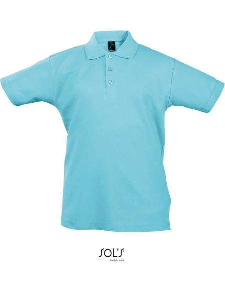 Kinderpoloshirt Summer Kids II - Atollblau 12 Jahre