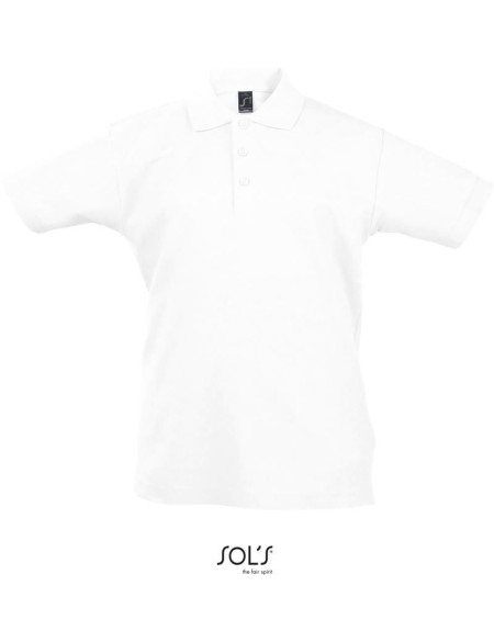 Kinderpoloshirt Summer Kids II - Weiß 10 Jahre