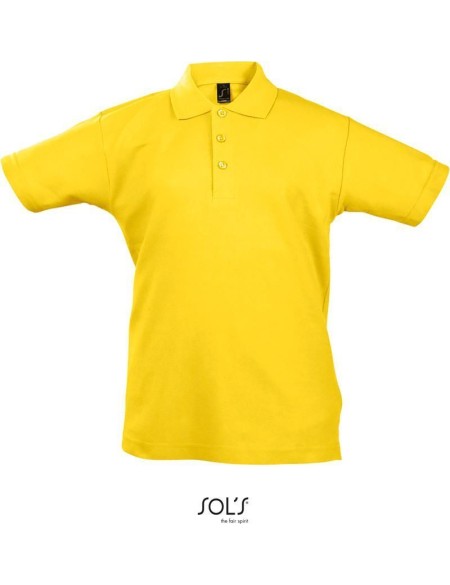 Kinderpoloshirt Summer Kids II - Gelb 6 Jahre