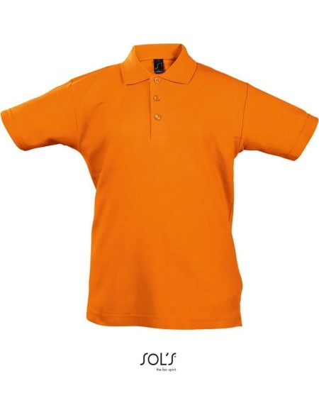 Kinderpoloshirt Summer Kids II - Orange 10 Jahre
