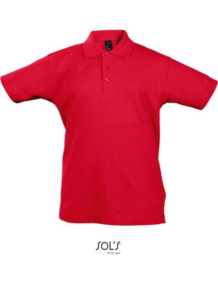 Kinderpoloshirt Summer Kids II - Rot 8 Jahre