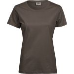 Damen-T-Shirt – Teejays „Sof Tee“ – Schokolade 3XL