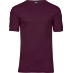 Herren-T-Shirt – Teejays Interlock – Burgunderrot XXL
