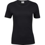 Damen T-Shirt - Teejays Interlock - Schwarz S