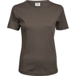 Damen T-Shirt - Teejays Interlock - Chocolate M