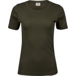 Dámské tričko - Teejays Interlock  - Dark olive M