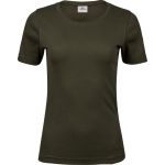 Dámské tričko - Teejays Interlock  - Dark olive M