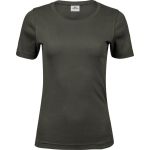 Damen-T-Shirt – Teejays Interlock – Dunkelgrün 3XL