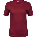 Damen-T-Shirt – Teejays Interlock – Tiefrot XL