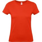 Damen-T-Shirt – B+C 150 – Feuerrot XL