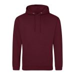JustHoods Herren-Hoodie – Burgunderrot 5XL
