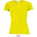 Sport-T-Shirt für Damen SPORTS - neongelb XL
