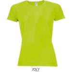 Sport-T-Shirt für Damen SPORTS - neongrün S