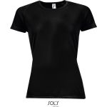 Sport-T-Shirt für Damen SPORTS - Schwarz S