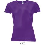 Sport-T-Shirt für Damen SPORTS - Dunkellila M