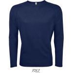 Herren-Sport-T-Shirt SPORTS mit langen Ärmeln – Französisches Marineblau 3XL