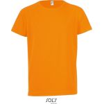 Sport-T-Shirt für Kinder - SPORTS Neonorange 10 Jahre
