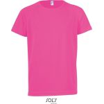 Sport-T-Shirt für Kinder – SPORTS – Neonrosa 8 Jahre