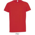 Sport-T-Shirt für Kinder – SPORTS – Rot 8 Jahre