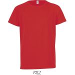Sport-T-Shirt für Kinder – SPORTS – Rot 10 Jahre