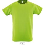 Sport-T-Shirt für Kinder – SPORTS – Apfelgrün 6 Jahre