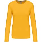 Damen-T-Shirt – Kariban K383 mit langen Ärmeln – Gelb M