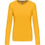 Damen-T-Shirt – Kariban K383 mit langen Ärmeln – Gelb 3XL