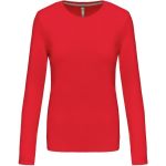 Damen T-Shirt – Kariban K383 Langarm – Rot L