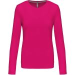 Damen T-Shirt – Kariban K383 Langarm – Fuchsia L