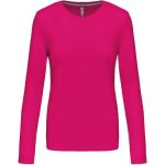 Damen-T-Shirt – Kariban K383 mit langen Ärmeln – Fuchsia XL