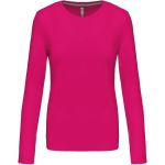 Damen-T-Shirt – Kariban K383 mit langen Ärmeln – Fuchsia XXL