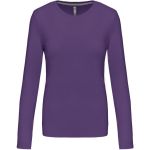 Damen-T-Shirt – Kariban K383 mit langen Ärmeln – Lila XXL