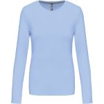 Dámské tričko - Kariban K383 s dlouhým rukávem - Sky blue XXL