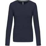 Damen-T-Shirt – Kariban K383 mit langen Ärmeln – Marineblau XXL