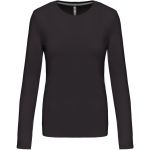 Damen T-Shirt - Kariban K383 mit langen Ärmeln - Dunkelgrau S