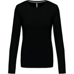 Damen T-Shirt – Kariban K383 Langarm – Schwarz S