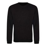 Unisex-Kapuzenpullover JustHoods - Schwarzer Rauch M