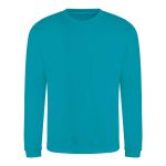 Unisex-Sweatshirt ohne Kapuze JustHoods - Lagunenblau XL