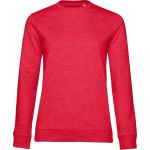 Damen-Sweatshirt ohne Kapuze #Set In - Heather red XXL