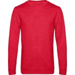 Herren-Sweatshirt ohne Kapuze #Set in - Heather red XXL