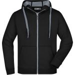 Herren-Sweatshirt Doubleface JN355 - Schwarz/Carbon S