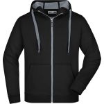 Herren-Sweatshirt Doubleface JN355 - Schwarz/Carbon S